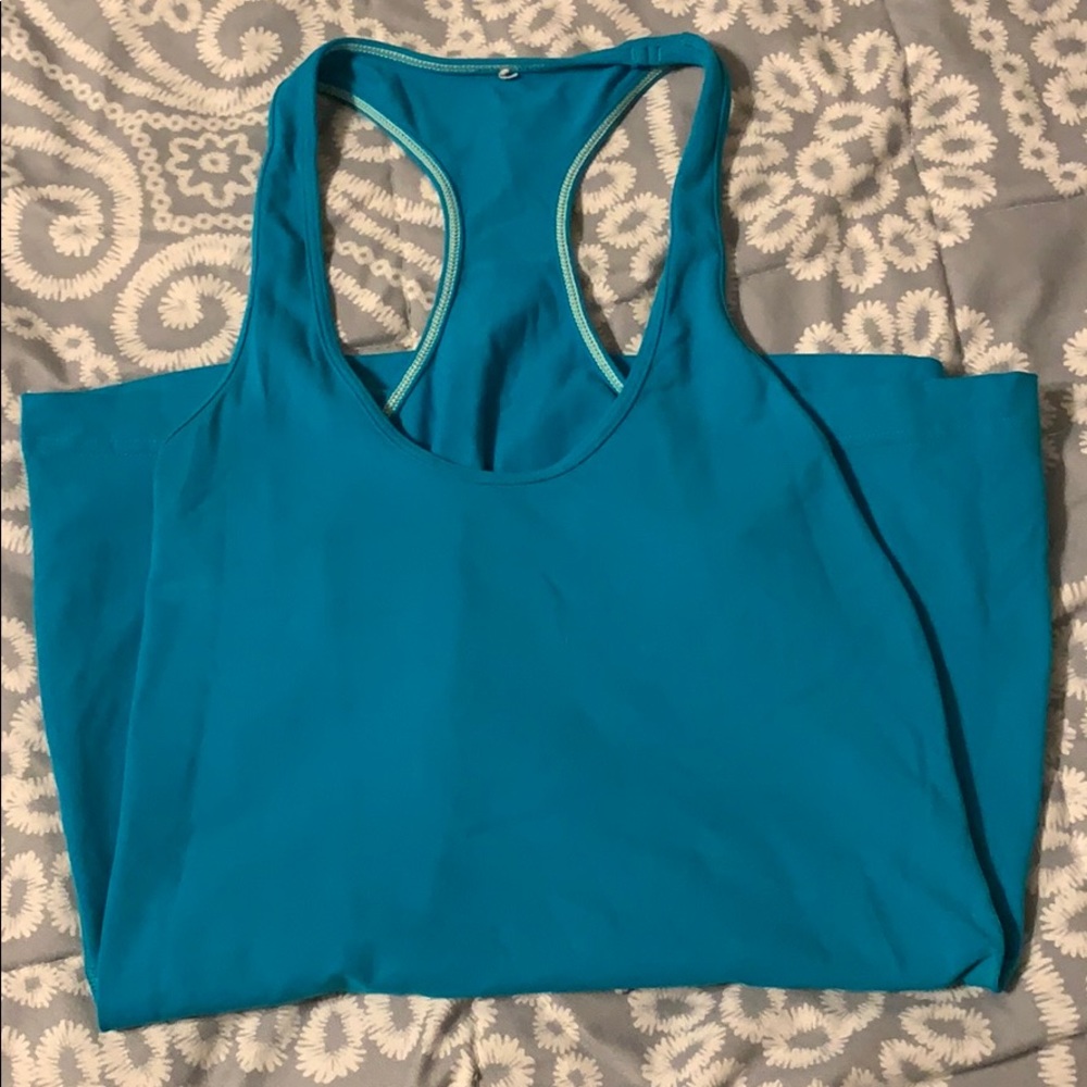 Blue lulu tank top
